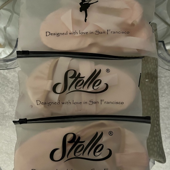 2 Pairs of New Unused Satin Ballet Slippers - Picture 3 of 4